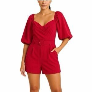 Pink Choosy Short Romper with Belt